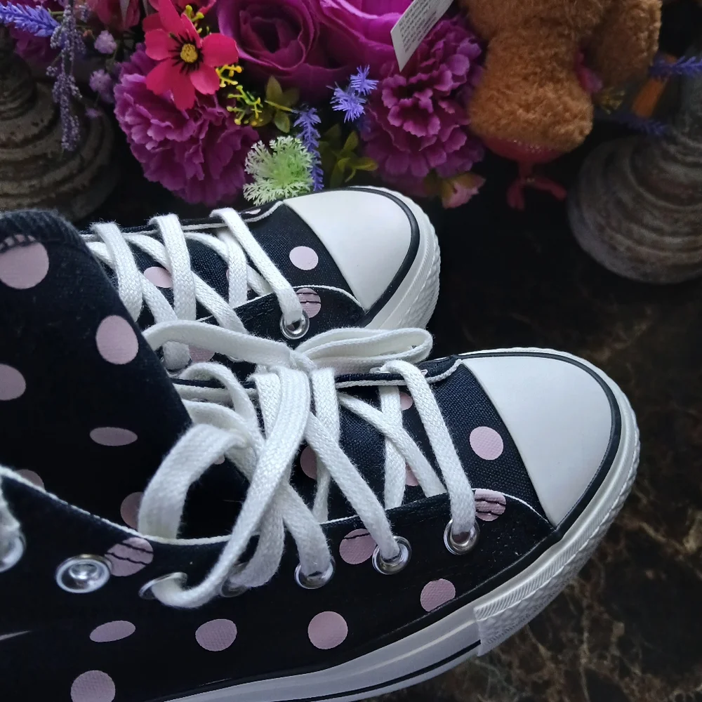 Sold CTAS Lift Hi Polk-A-Dot Platform/Lifestyle Shoes Size 7.5 for Women - Picture 9 of 11